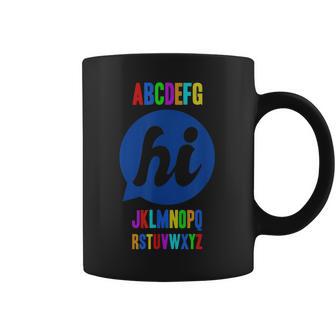 Funny Spelling School Starter Alphabet Abc Says Hi Coffee Mug | Favorety CA