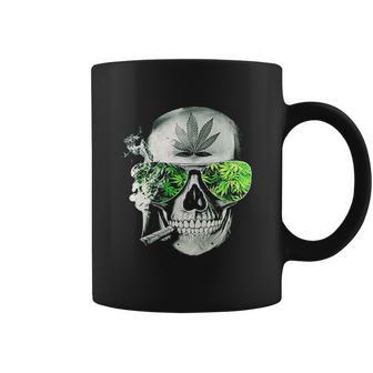 Funny Style Weed Cannabis Marijuana Smoking Skull Coffee Mug | Favorety CA