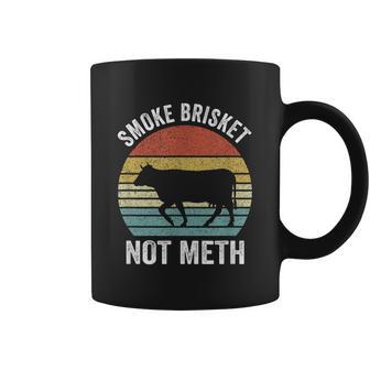 Funny Vintage Smoke Brisket Not Meth Funny Bbq Grilling Master Coffee Mug | Favorety