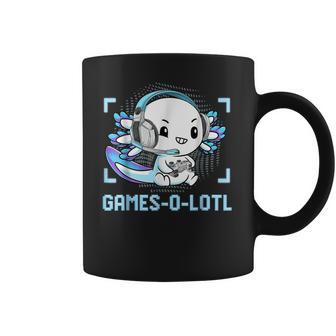 Gamesolotl Axolotl Video Gamer Kawaii Pastel Goth Anime Boys V2 Men Women T-Shirt Graphic Print Casual Unisex Tee Coffee Mug | Favorety UK