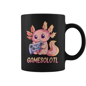 Gamesolotl Axolotl Video Gamer Kawaii Pastel Goth Anime Boys V4 Men Women T-Shirt Graphic Print Casual Unisex Tee Coffee Mug | Favorety CA