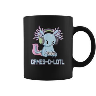 Gamesolotl Axolotl Video Gamer Kawaii Pastel Goth Anime Graphic Design Printed Casual Daily Basic Coffee Mug | Favorety AU