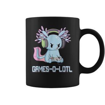 Gamesolotl Axolotl Video Gamer Kawaii Pastel Goth Anime Gift Men Women T-Shirt Graphic Print Casual Unisex Tee Coffee Mug | Favorety