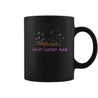 Never Garden Alone Funny Dog Creative 2022 Gift Coffee Mug | Favorety UK