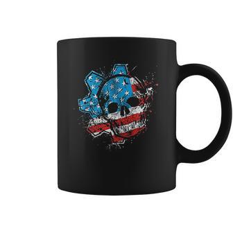 Gears American Flag Omen Coffee Mug | Favorety UK