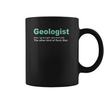 Geologist Rock Star Definition Funny Geology Gifts Coffee Mug | Favorety DE