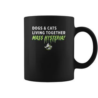 Ghostbusters Dogs And Cats Living Together Coffee Mug | Favorety AU