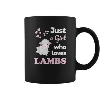 Girls Lamb Gift For Lamb Lover Just A Girl Who Loves Lambs Coffee Mug | Favorety AU