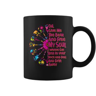 Give Me The Beat Hippie Guitars Coffee Mug | Favorety DE