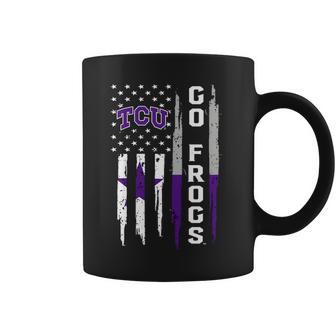 Go Tcu Horned Frogs American Flag Coffee Mug | Favorety AU