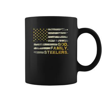 God Family Steelers Us Vintage Flag Team Dad Mam Day Gifts Coffee Mug | Favorety AU