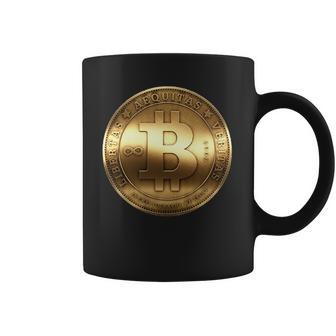 Gold Bitcoin Crypto Currency Coffee Mug | Favorety AU