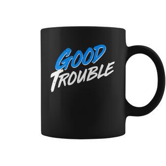 Good Trouble John Lewis Tribute Brush Stroke Coffee Mug | Favorety DE