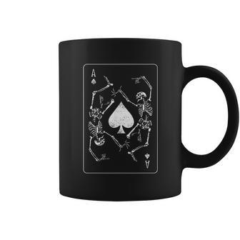 Goth Punk Ace Of Spades Card Shark Gambler Skeleton Coffee Mug | Favorety DE