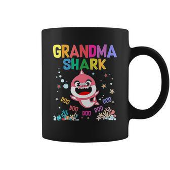 Grandma Shark Funny Mothers Day Cute Gift For Mother Coffee Mug | Favorety DE