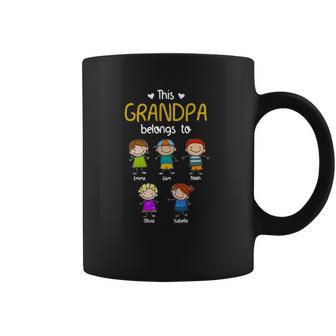 This Grandpa Belong To Emma Liam Noah Shirtc Coffee Mug | Favorety UK