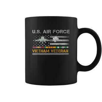 Great Gift Us Air Force Vietnam Veteran Usaf Veteran Usa Flag Gift Graphic Design Printed Casual Daily Basic Coffee Mug | Favorety UK