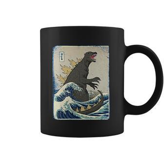 The Great Godzilla Off Kanagawa Funny Coffee Mug | Favorety DE