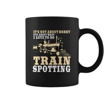 Great Trainspotter Saying Trainspotting Steam Locomotive Gift Graphic Design Printed Casual Daily Basic Coffee Mug | Favorety UK