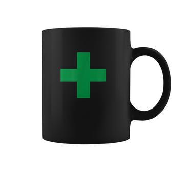 Green Medical Marijuana Cross Symbol Cannabis Medicine Coffee Mug | Favorety UK