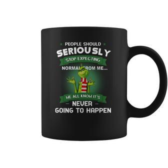 Grinch People Should Seriously Stop Expecting Normal From Me Coffee Mug | Favorety CA