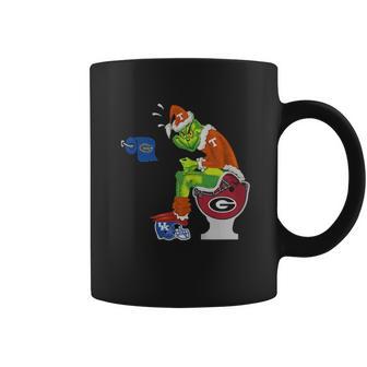 Grinch Santa Tennessee Volunteers Toilet Coffee Mug | Favorety CA