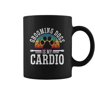 Grooming Dogs Is My Cardio Pet Groomer Furologist Fur Artist Gift Graphic Design Printed Casual Daily Basic Coffee Mug | Favorety AU