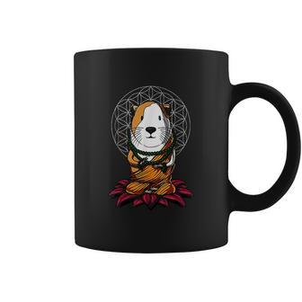 Guinea Pig Zen Yoga Meditation Cavy Sacred Geometry Coffee Mug | Favorety CA