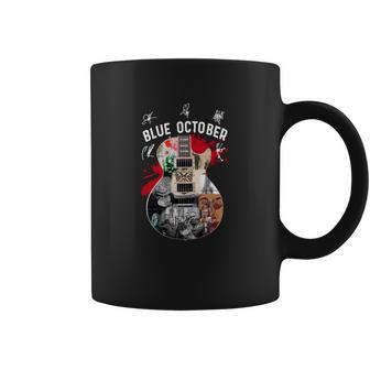 Guitar Blue October Signatures Shirt Coffee Mug | Favorety AU