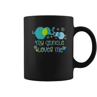 My Guncle Loves Me Cute Elephants Coffee Mug | Favorety UK