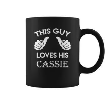 This Guy Loves His Cassie Gift Valentine Heart Belongs Coffee Mug | Favorety CA