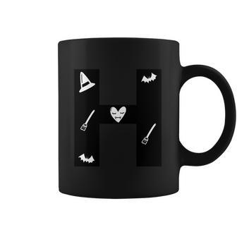 H Name Character Dracula Broom Funny Halloween Quote Coffee Mug | Favorety AU