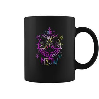 Hail Meow Demonic Sphynx Cat 666 Halloween Coffee Mug | Favorety AU