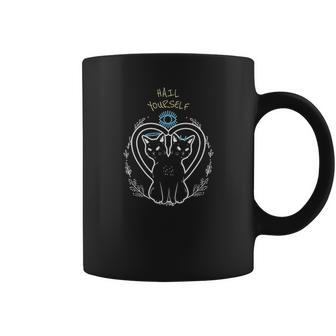 Hail Yourself Last Podcast On The Left Good And Evil Cats Coffee Mug | Favorety