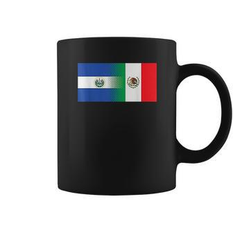 Half Mexican Half Salvadorian Flag Mexico El Salvador Coffee Mug | Favorety