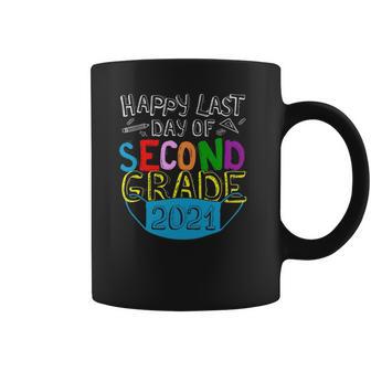 Happy Last Day Of 2Nd Grade Second Grade Class Of 2021 Graduation 2021 School Life Face Mask Quarantine Coffee Mug | Favorety UK