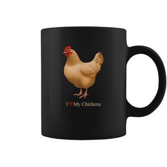 I Heart Love My Chickens Buff Orpington Hen Coffee Mug | Favorety UK