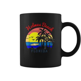 Holmes Beach Florida Vintage Retro Beach Sunset Coffee Mug | Favorety