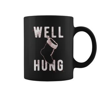 Well Hung Funny Christmas Stocking Offensive Humor Xmas Gifts Coffee Mug | Favorety