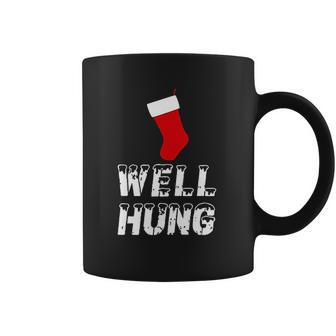 Well Hung Funny Inappropriate Christmas Office Party Ugly Xmas Coffee Mug | Favorety CA