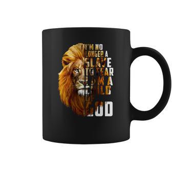 I’M No Longer A Slave To Fear Child Of God Lion Shirt Coffee Mug | Favorety CA