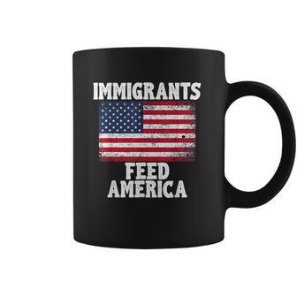 Immigrants Feed America With America Flag Coffee Mug | Favorety