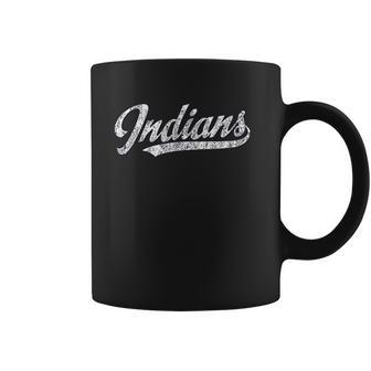 Indians Mascot Vintage Sports Name Design Coffee Mug | Favorety