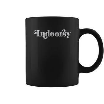 Indoorsy Funny Introvert Social Distancing Coffee Mug | Favorety UK