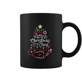 Intensive Care Unit Nurse Techs Secretary Icu Christmas Crew Coffee Mug | Favorety