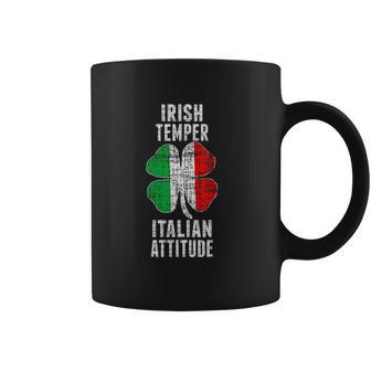 Irish Temper Italian Attitude St Patricks Shamrock Coffee Mug | Favorety CA