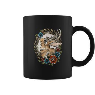 Jackalope With Flowers Coffee Mug | Favorety DE