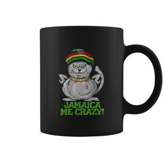 Jamaica Me Crazy Top Funny Gift Jamaican Reggae Music Cat Coffee Mug | Favorety DE