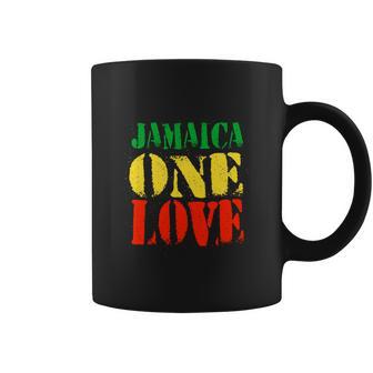 Jamaica One Love Unisex Great Gift Rasta Colors Reggae Coffee Mug | Favorety