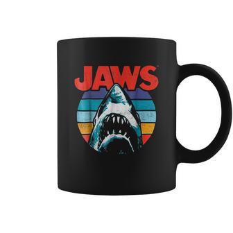 Jaws Retro Colors Shark Rainbow Coffee Mug | Favorety